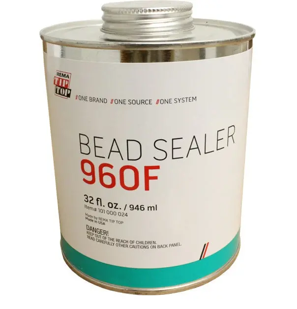 Rema Tip Top 960F Tire Bead Sealer With Brush Top - 32Fl.Oz / 946Ml Pack Of 2 1