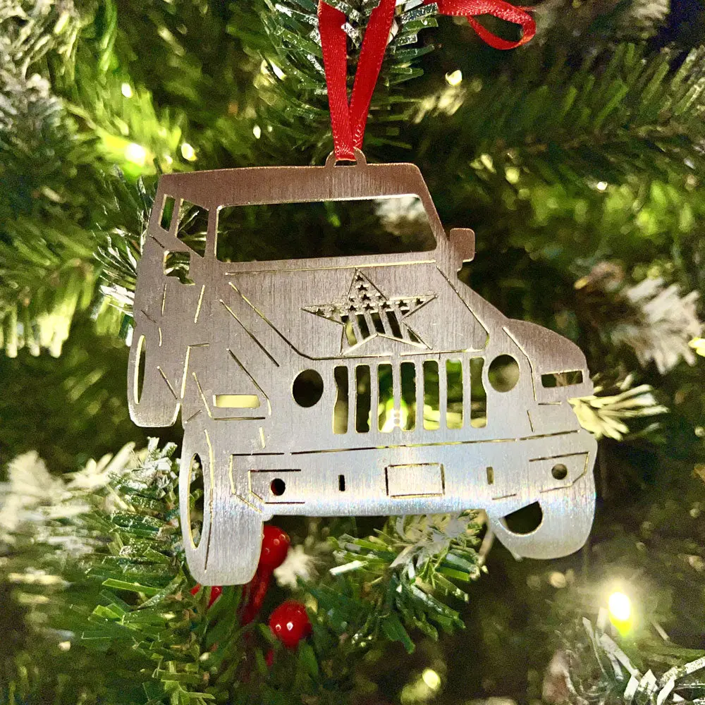 Jeep Christmas Tree Ornament 1