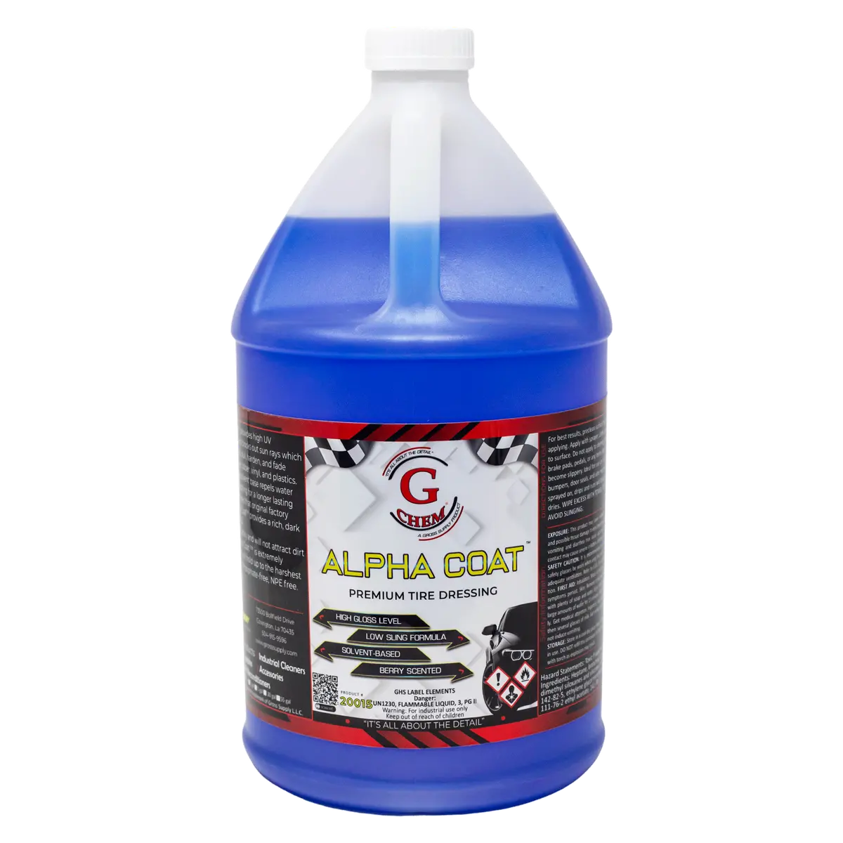 G-Chem® Alpha Coat™ Solvent-Based Tire Dressing 1