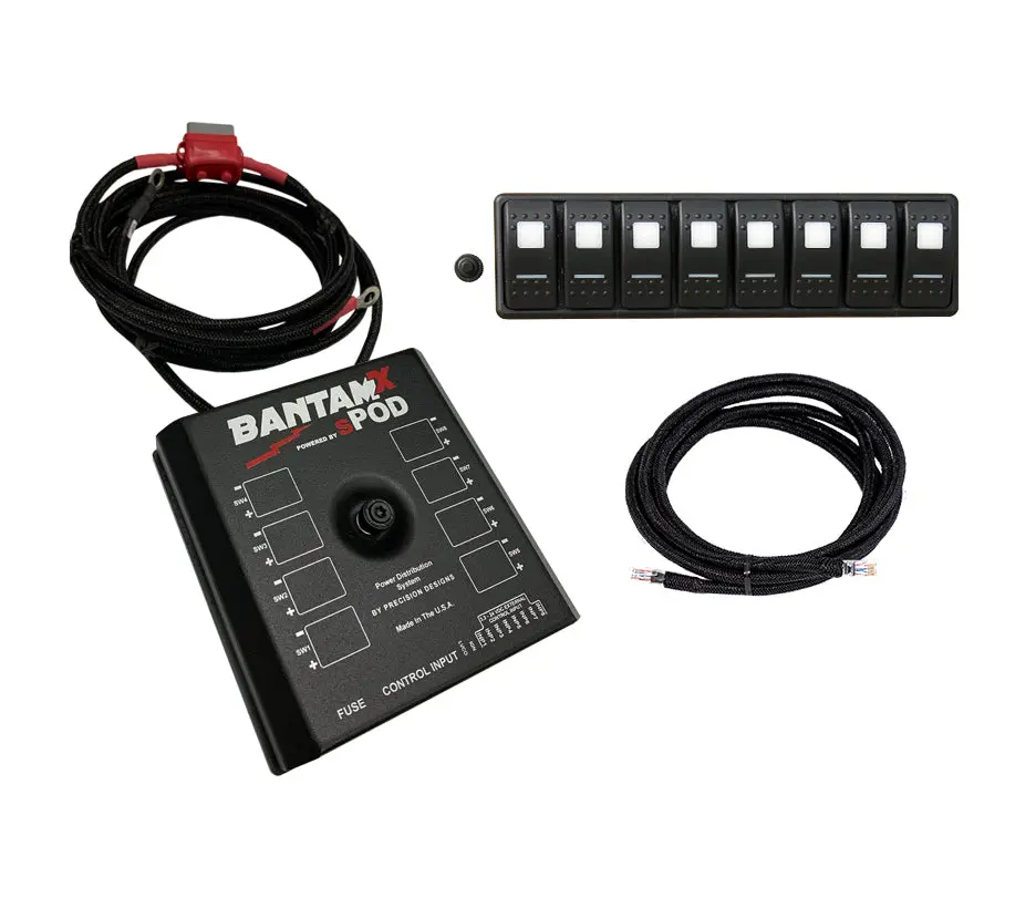 Bantamx Modular W/ Red Led With 36 Inch Battery Cables 1