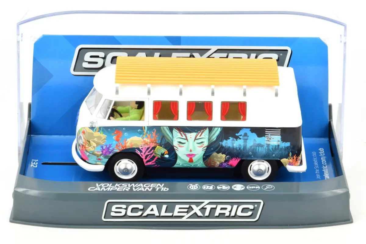 Scalextric Atlantis Volkswagen Camper Van T1b Dpr W/ Lights 1/32 Slot Car C3891 1