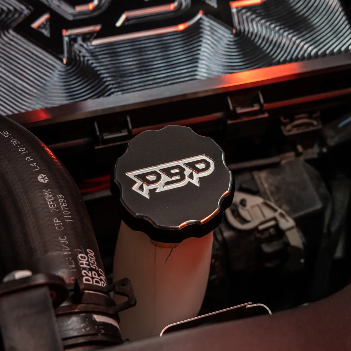 Custom Billet Windshield Washer Fluid Cap for Cummins Diesel Trucks