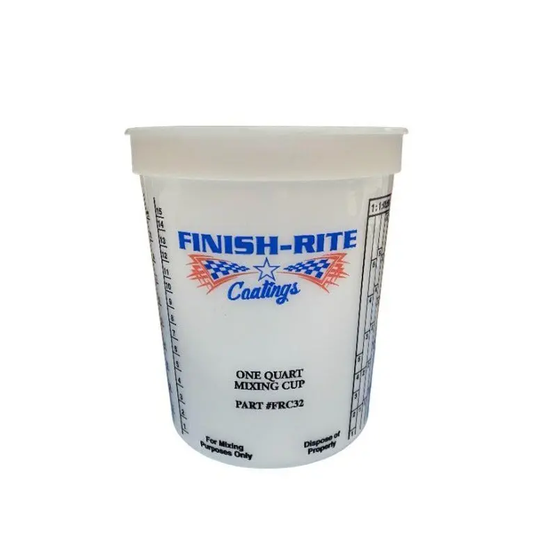 Finish-Rite Quart Paint Mixing Cups With Calibrated Mixing Ratios (Box Of 100 Cups) 1