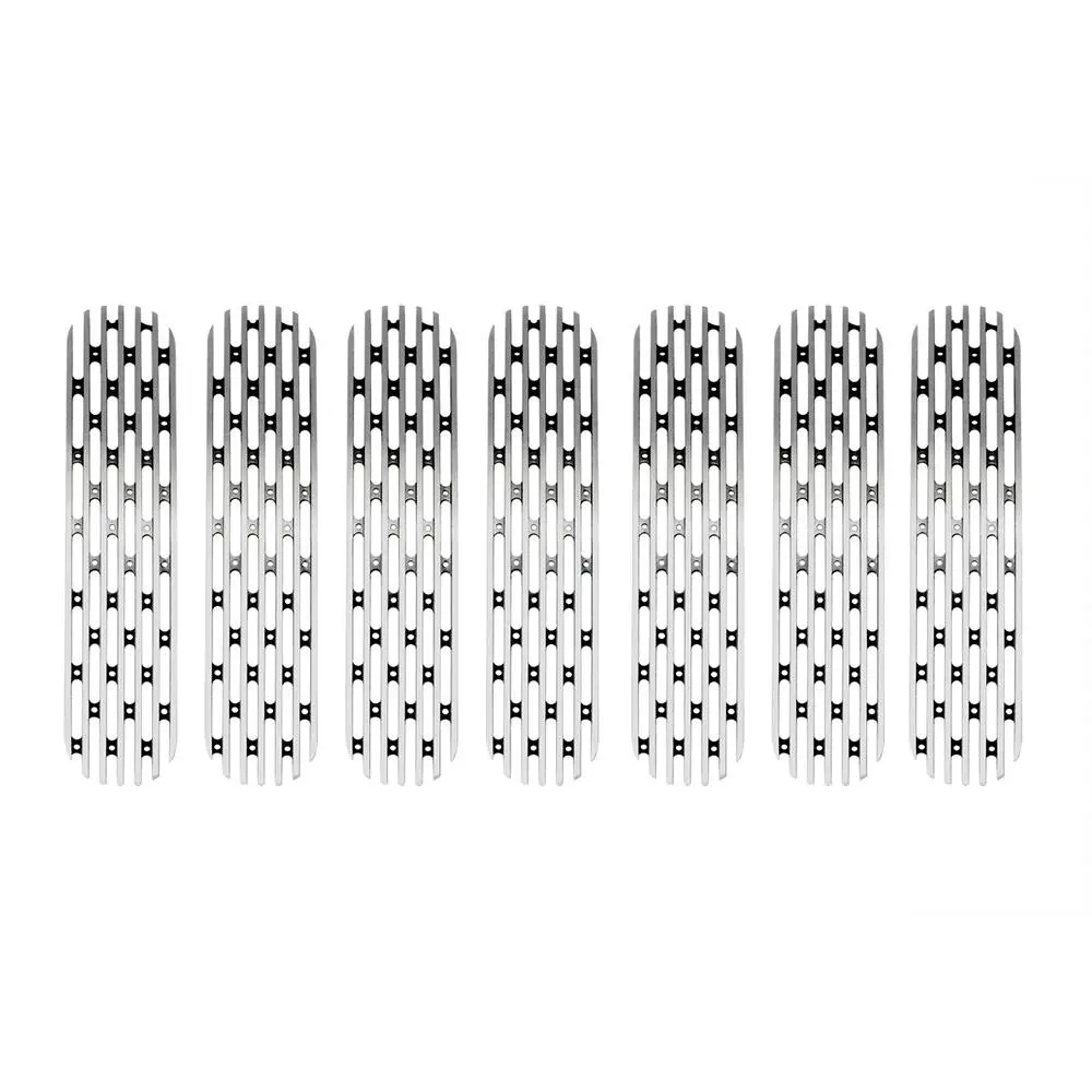 2007-18 Jeep Jk Grille Inserts Polished 1