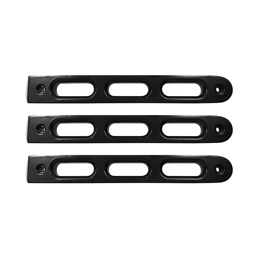 2007-18 Jeep Jk Black Slot Style Door Handle Inserts Set Of 3 1