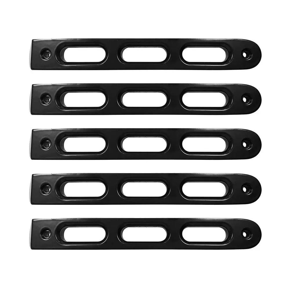 2007-18 Jeep Jk Black Slot Style Door Handle Inserts Set Of 5 1