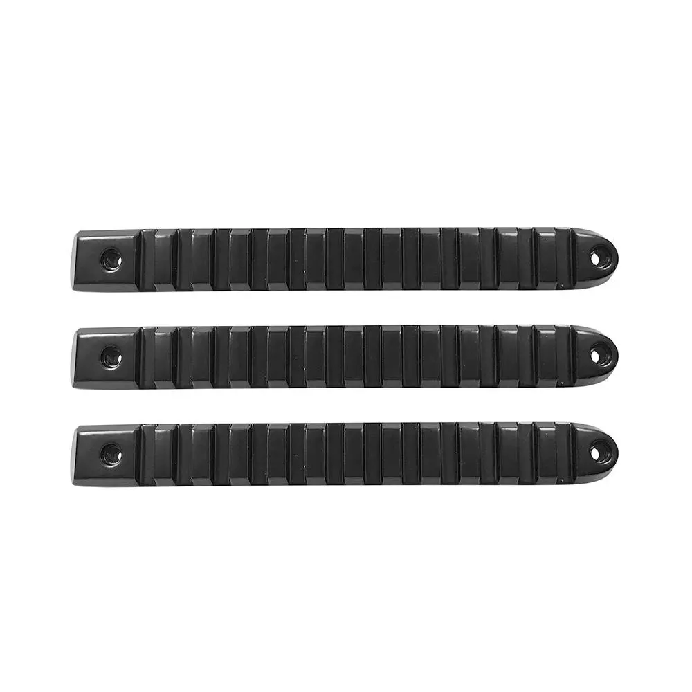 2007-18 Jeep Jk Black Rail Style Door Handle Inserts Set Of 3 1
