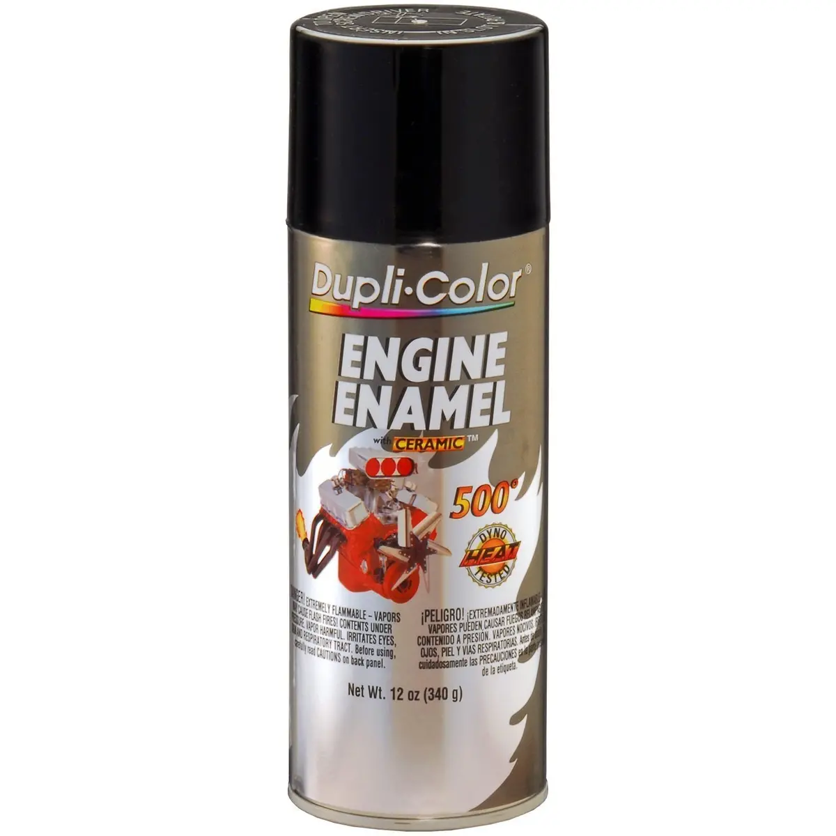 Dupli-Color De1613 Ceramic Gloss Black Engine Paint - 12 Oz. 1