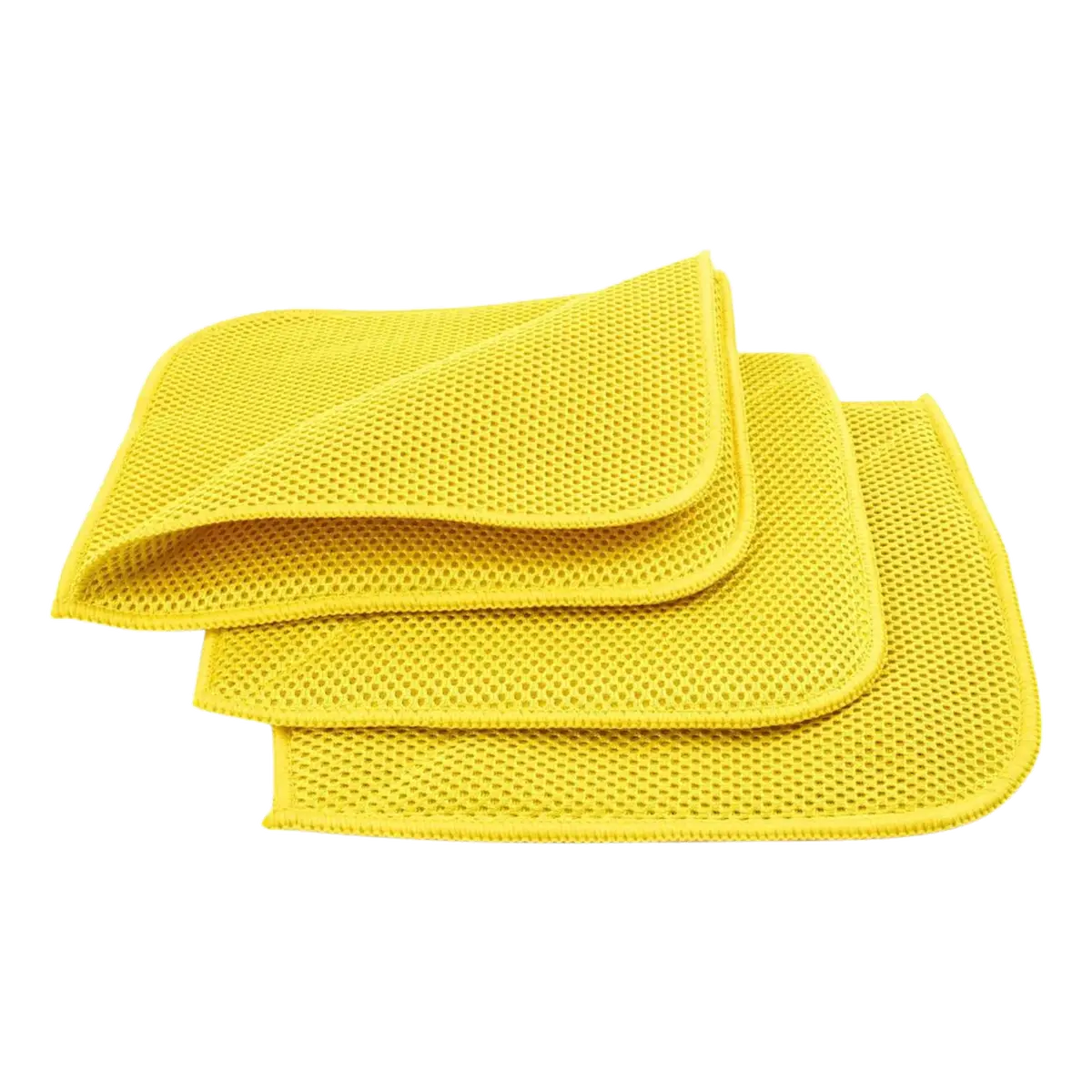 Autofiber® [Bug/Decon Flip] Microfiber Mesh Bug & Decontamination Towels - (8 In. X 8 In., 300 Gsm) 3 Pack 1