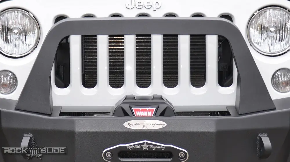 Jeep Jk Bull Bar For 07-18 Wrangler Jk Rigid Series Front Bumper Only Black Powdercoat 1