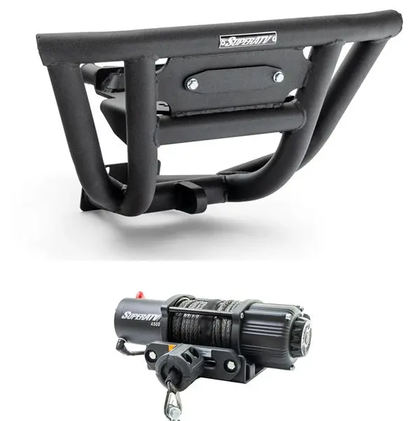 Superatv Polaris Rzr Xp 1000 Winch Ready Front Bumper 2
