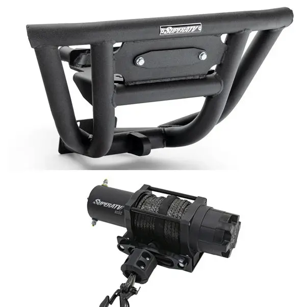 Superatv Polaris Rzr Xp 1000 Winch Ready Front Bumper 3