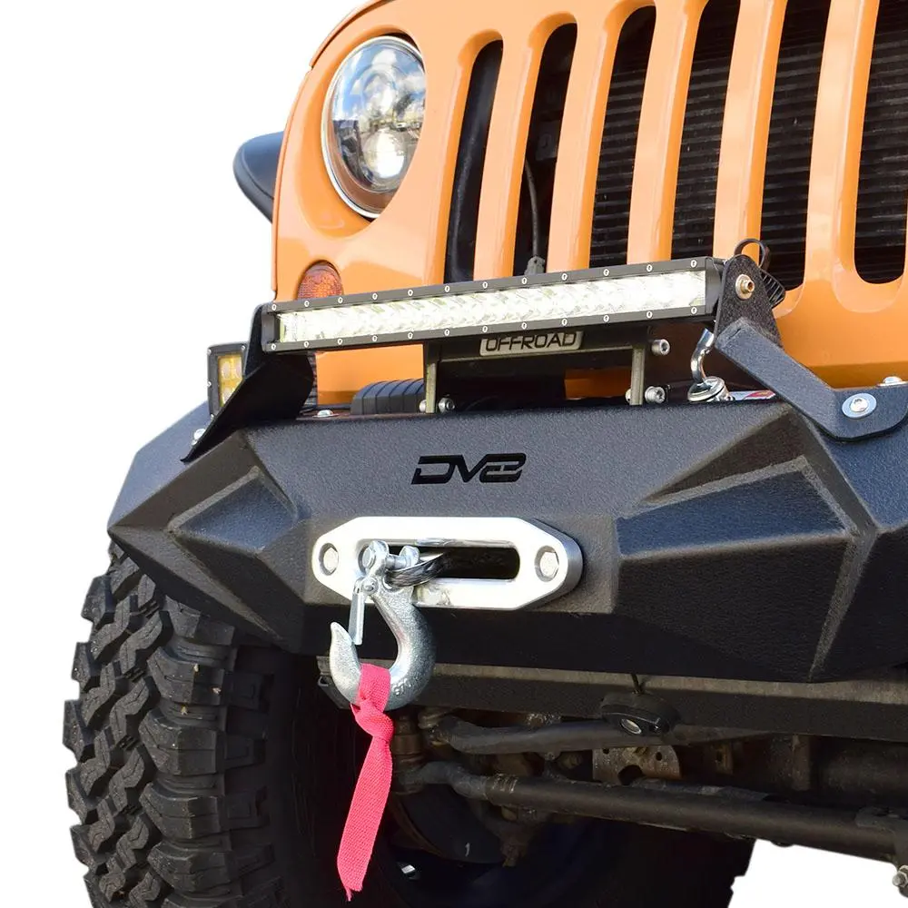 Jeep Jk/Jl Front Bumper W/Light Bracket Winch Plate 07-18 Wrangler Jk/Jl Steel Stubby 1