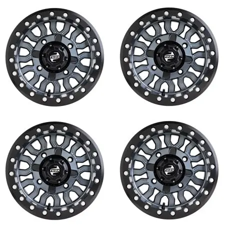 Tusk Fremont Beadlock Wheels - Gunmetal & Black 1