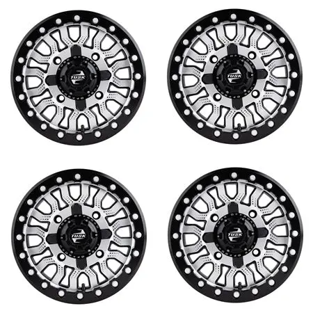 Tusk Fremont Beadlock Wheels - Machined & Black 1