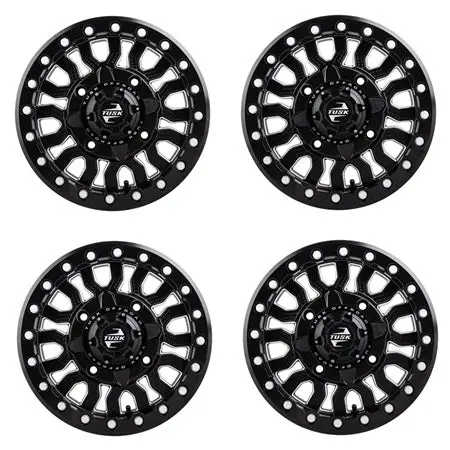 Tusk Fremont Beadlock Wheels - Milled & Black 1