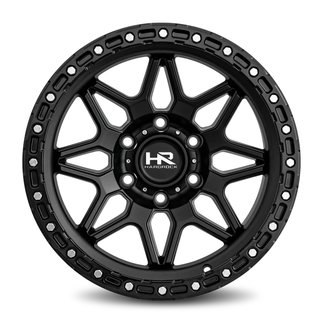 Aluminum Wheels H105 17X9 5X127 1 78.1 Matte Black-Black B/L Hardrock Offroad 1