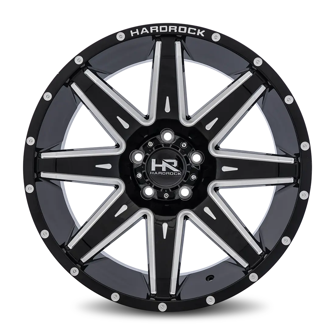 Aluminum Wheels Painkiller Xposed 20X9 5X139.7 0 87 Gloss Black Milled Hardrock Offroad 1
