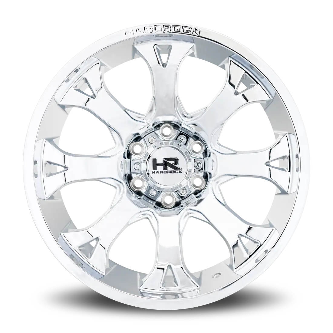 Aluminum Wheels Bloodshot Xposed 20X12 6X139.7 -44 108 Chrome Hardrock Offroad 1