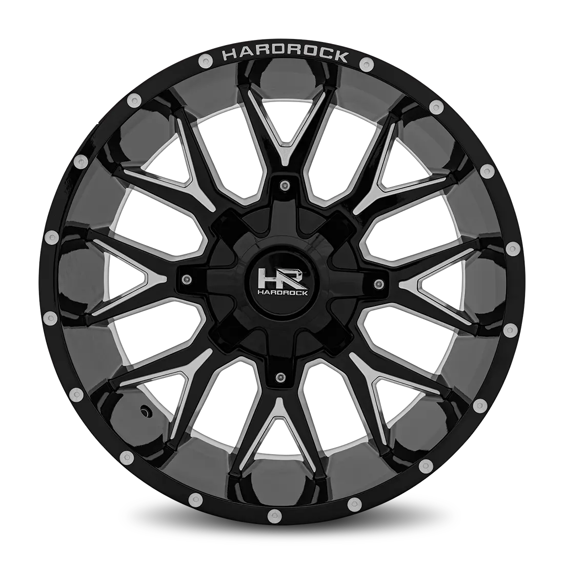 Aluminum Wheels Affliction 20X9 Blank 18 108 Gloss Black Milled Hardrock Offroad 1