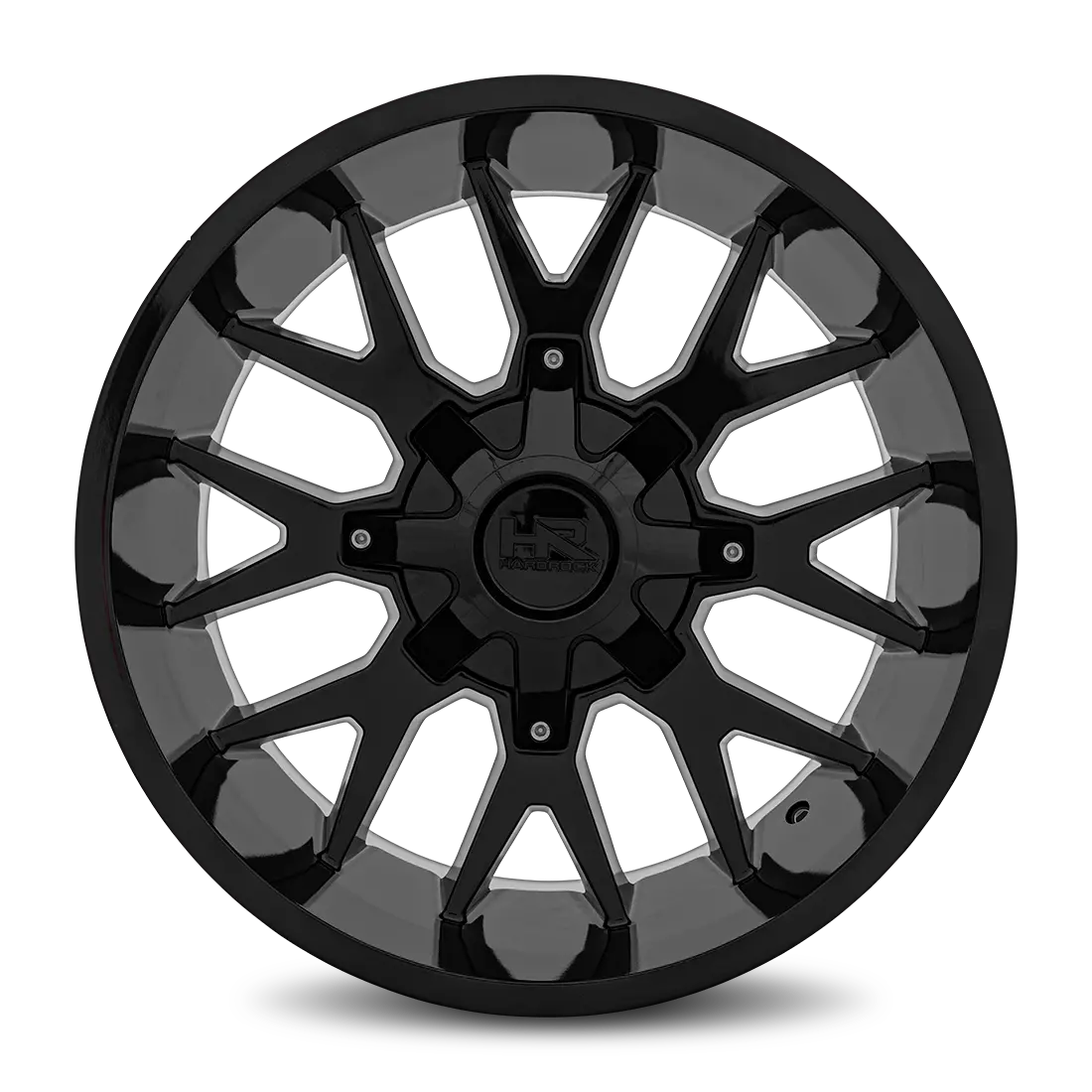 Aluminum Wheels Affliction 20X9 6X120/139.7 0 78.1 Gloss Black Hardrock Offroad 1