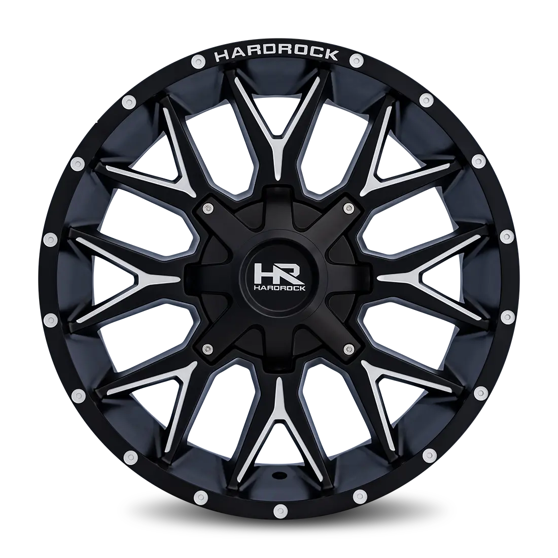Aluminum Wheels Affliction 20X9 5X150/139.7 18 110.3 Satin Black Milled Hardrock Offroad 1