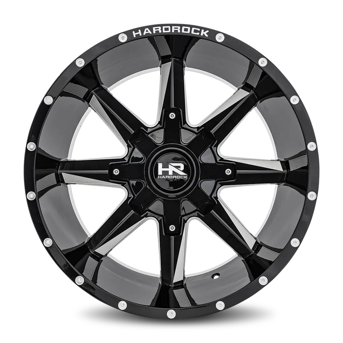 Aluminum Wheels Hardcore 20X12 6X135/139.7 -44 108 Gloss Black Milled Hardrock Offroad 1