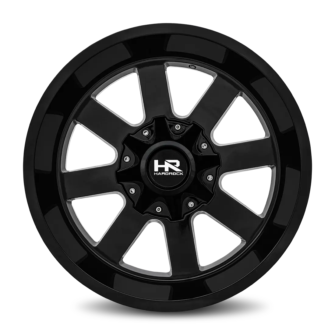 Aluminum Wheels Tank 20X12 6X135/139.7 -44 108 Gloss Black Hardrock Offroad 1