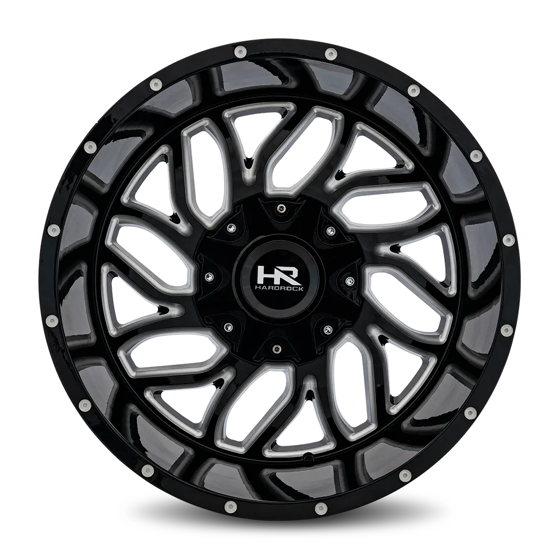 Aluminum Wheels Destroyer 20X12 5X150/139.7 -51 110.3 Gloss Black Hardrock Offroad 1
