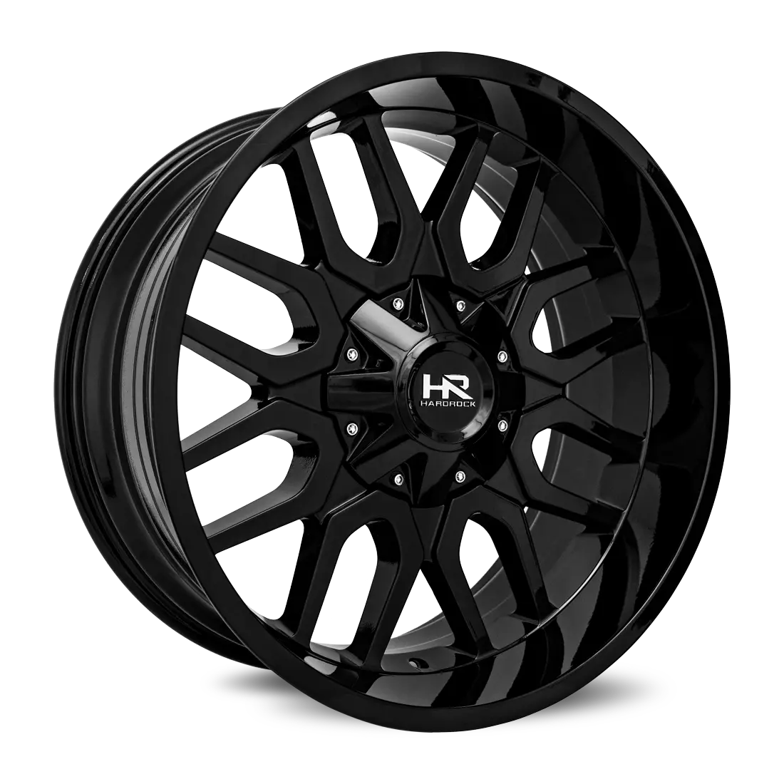 Aluminum Wheels Commander 22X10 8X170 -19 124.3 Gloss Black Hardrock Offroad 1