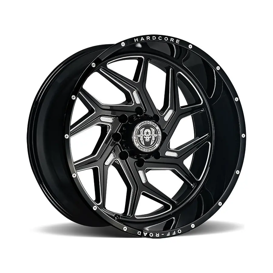 Hardcore Hc12 Argon Black And Milled 22X12-44 1