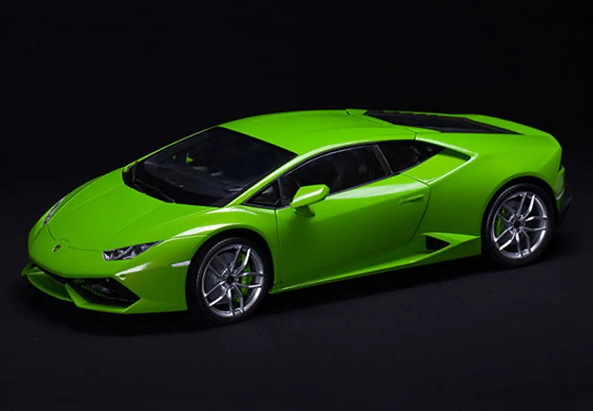 Pocher Verde Mantis (Metallic Green) Lamborghini Huracan Lp 610-4 1/8 Model Car Kit Hk109 1