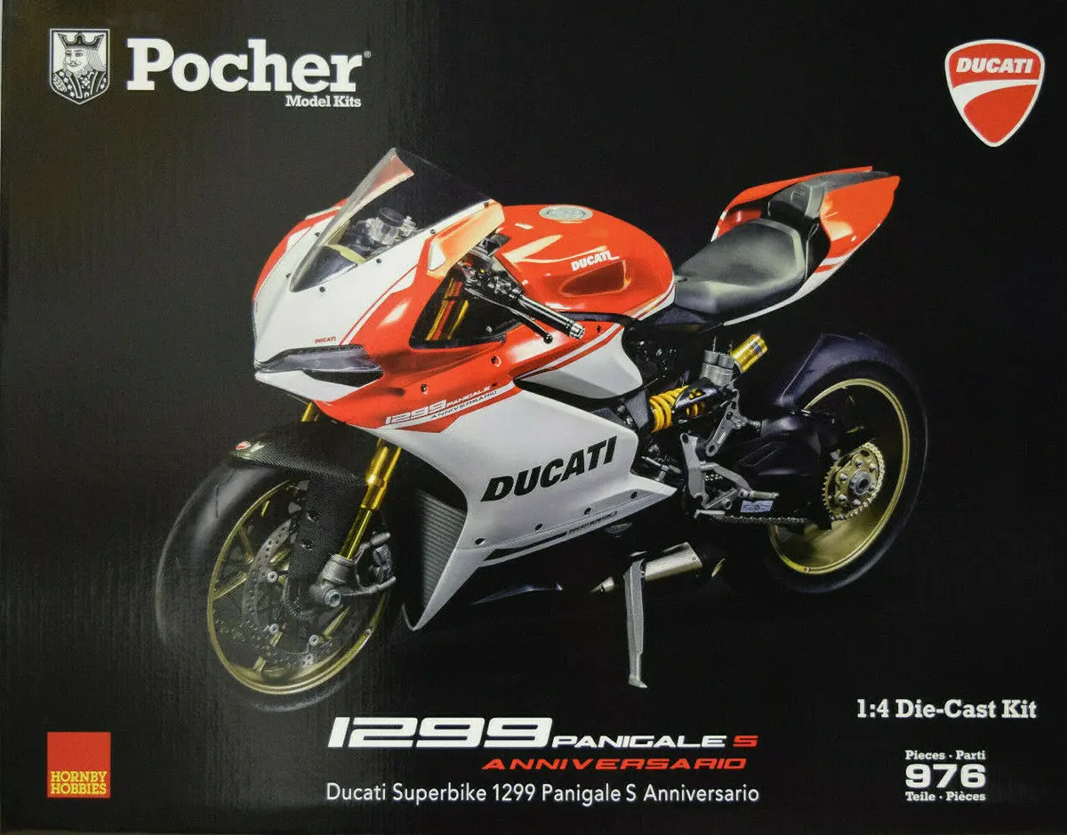 Pocher Ducati 1299 Panigale S Anniversario Superbike 1/4 Motorcycle Kit Hk110 1