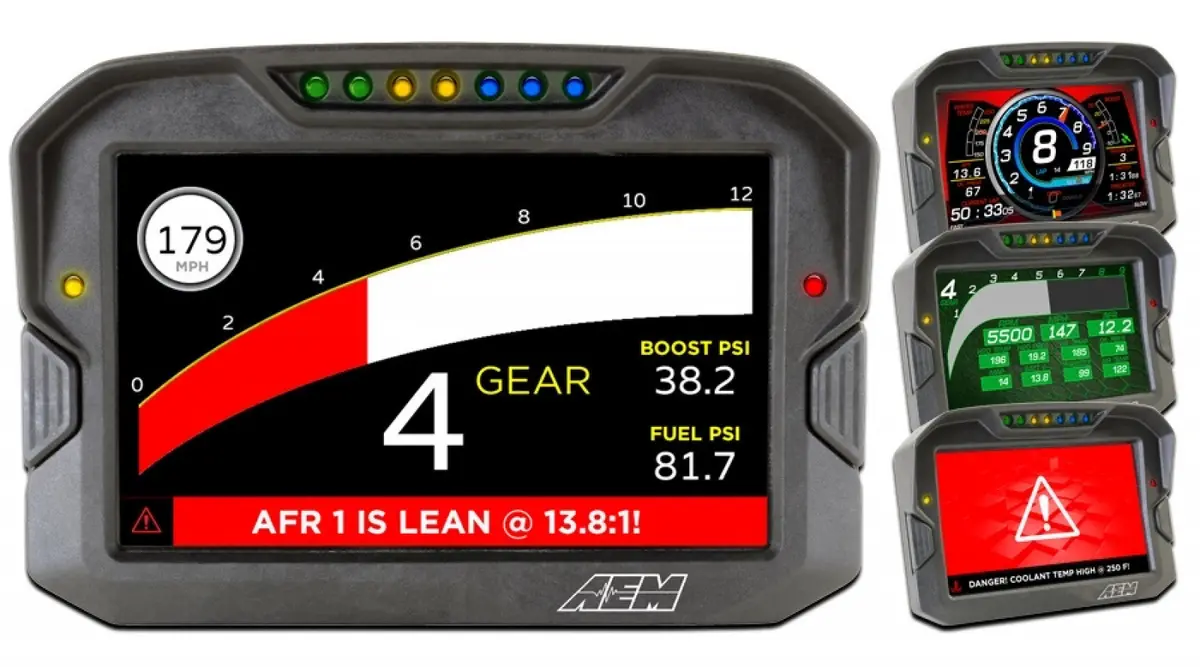 Aem Cd-7 Carbon Digital Racing And Logging Dash Display - Logging / Non-Gps 1