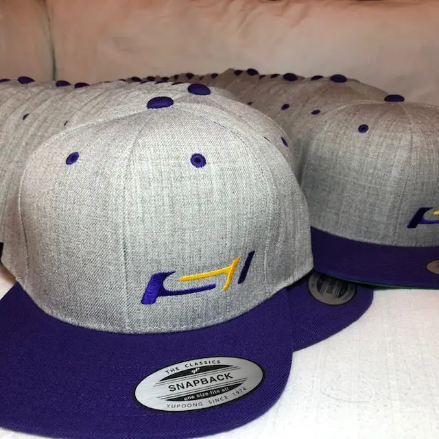 Si Hat- Purple / Gold / Purple-Six Panel Snap Back 1