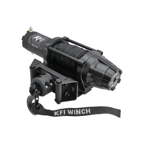 Kfi Assault Wide Winch 5000 Lbs. W/ Remote & Synthetic Rope 1