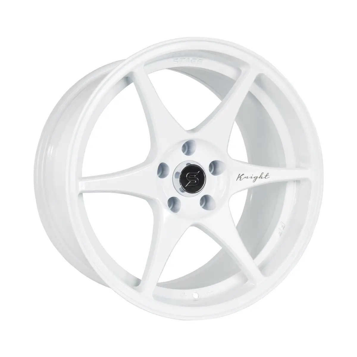Stage Wheels Knight 18X9.5 +22Mm 5X114.3 Cb: 73.1 Color: White 1