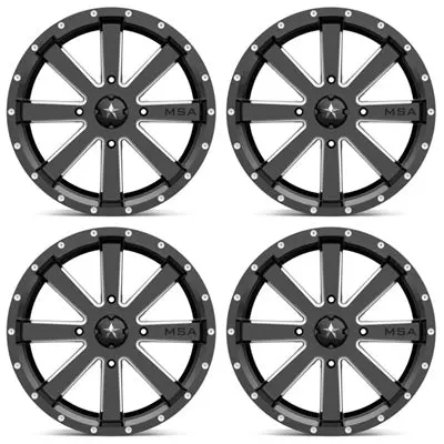 Msa M34 Flash Wheels - Gloss Black & Milled 1