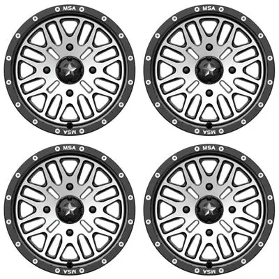 Msa M38 Brute Wheels - Gloss Black & Machined 1