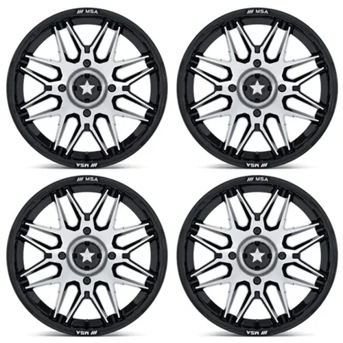 Msa Ma052 Radar Wheels - Gloss Black & Machined 1