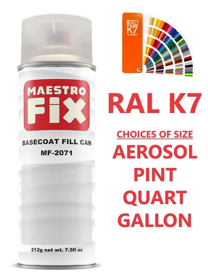 Ral K7 Single Stage Paint - Aerosol Or Can (Spray Or Roll On) 1