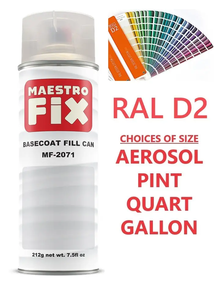 Ral D2 Paint - Aerosol Or Can (Spray Or Roll On) 1