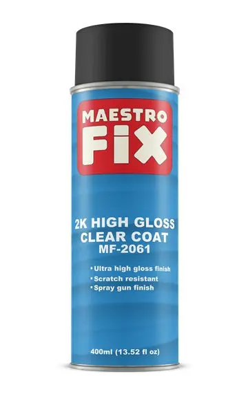 Maestro Fix 2K High Gloss Clearcoat, Aerosol, 13.5 Oz (400Ml) 1