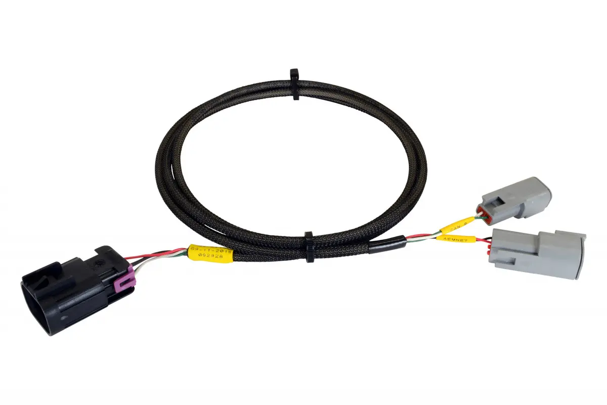 Aem Cd-5/7 Carbon Digital Dash Plug & Play Adapter Harness For 2016-On Polaris Rzr Xp & Xpt 1