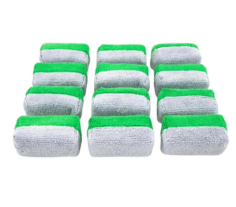 Autofiber Mini [Saver Applicator Terry] Microfiber Coating Applicator Sponge With Plastic Barrier - 1