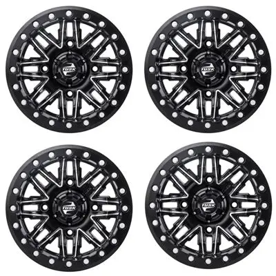 Tusk Nebo Beadlock Wheels - Machined & Black 1