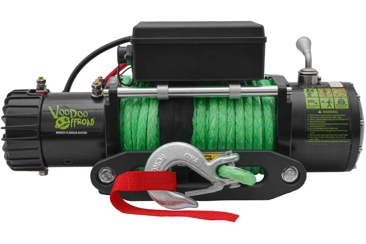 Summoner 9500Lb Winch W  85 Foot Synthetic Rope Voodoo Offroad 1