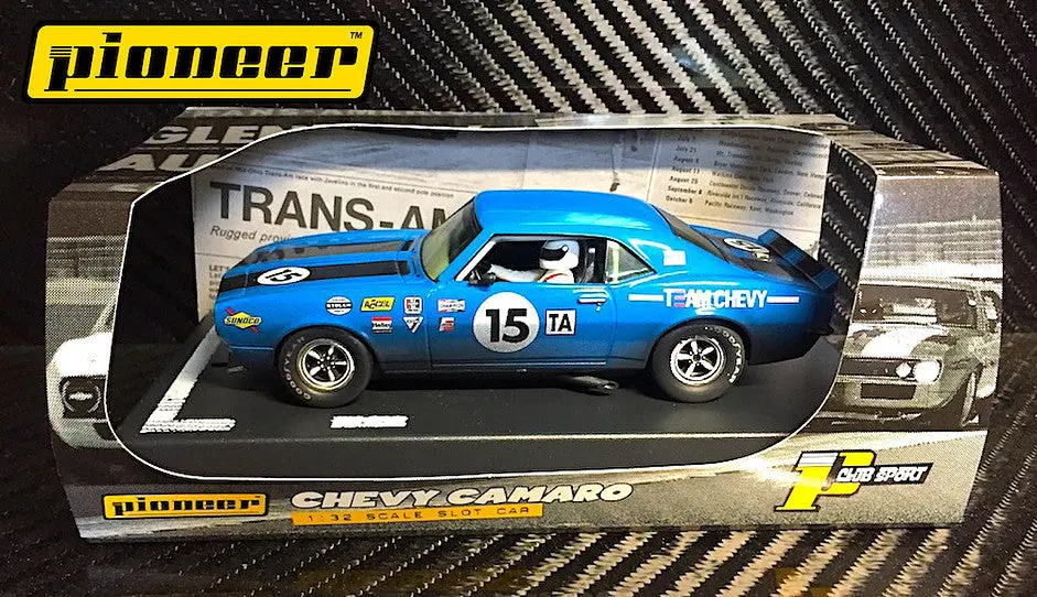 Pioneer Blue 1968 Chevrolet Camaro #14 12Hr Enduro Dpr 1/32 Scale Slot Car P045 1