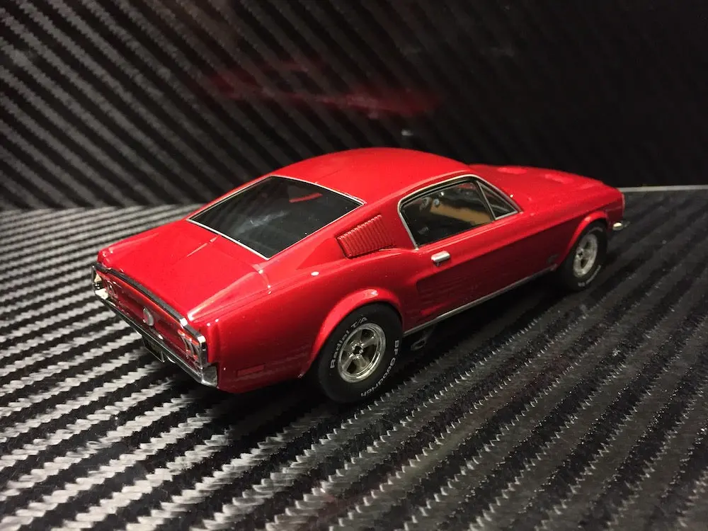 Pioneer Candy Red 1968 Ford Mustang Fastback Dpr 1/32 Scale Slot Car P057 2