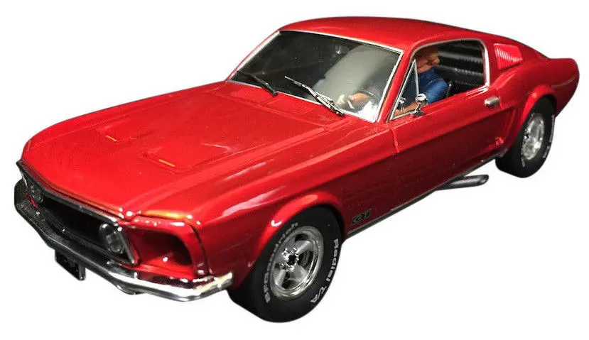 Pioneer Candy Red 1968 Ford Mustang Fastback Dpr 1/32 Scale Slot Car P057 1